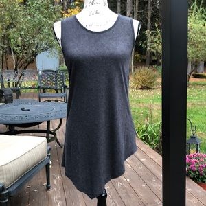 CAbi Asymmetrical Charcoal Gray Tank